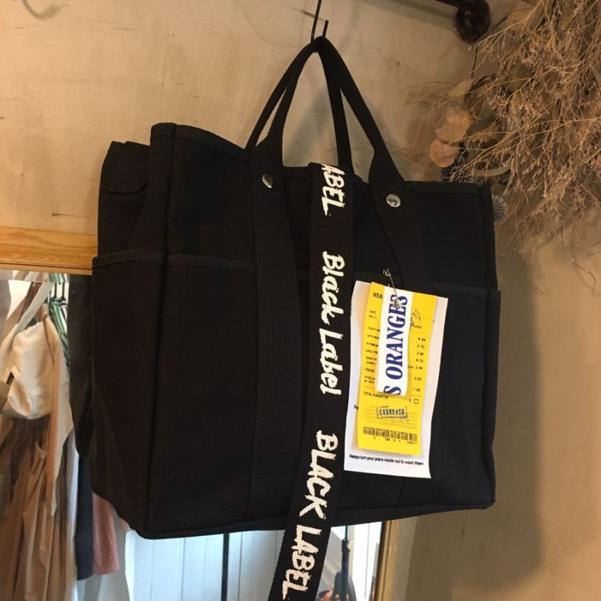 New Women's Bags Black Label Canvas Tote 3color