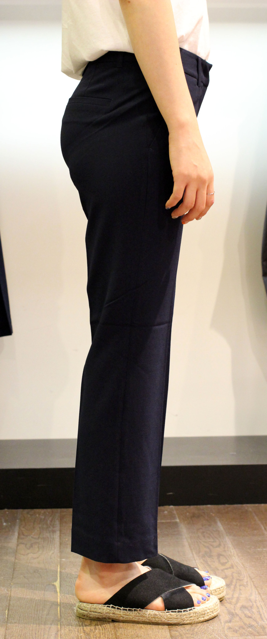 New Men's Pants Giordano Women Slim Slacks Back