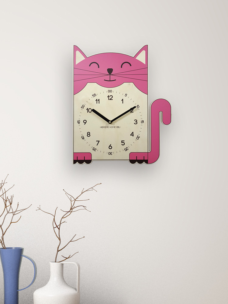 Cat Children's Wall Clocks umbrella 413917183 U