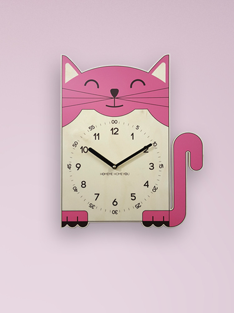 Cat Children's Wall Clocks umbrella 413917183 U