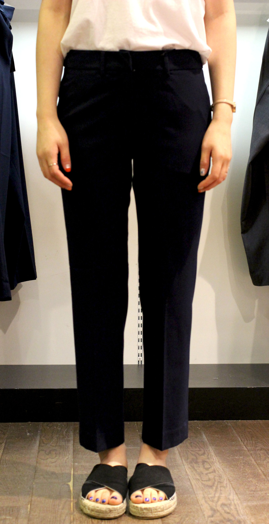 New Men's Pants Giordano Women Slim Slacks Back