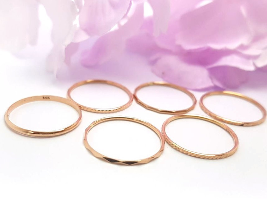 <b><p>14k Woman Layered Thad ring simple guide</p></b><b><p>14k 女性 重ね着 糸リング シンプル ガイド ガード ジュエリー ゴールデンシークレット</p></b><br /><br /><p align='center'>