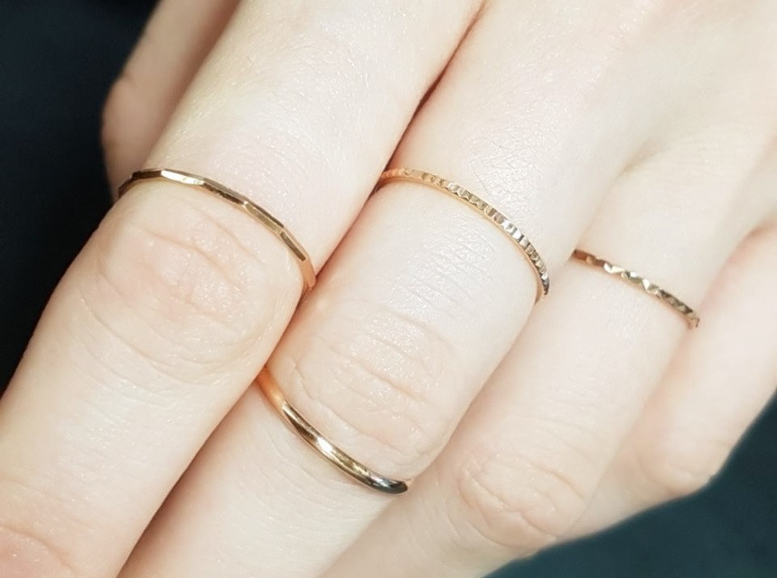<b><p>14k Woman Layered Thad ring simple guide</p></b><b><p>14k 女性 重ね着 糸リング シンプル ガイド ガード ジュエリー ゴールデンシークレット</p></b><br /><br /><p align='center'>