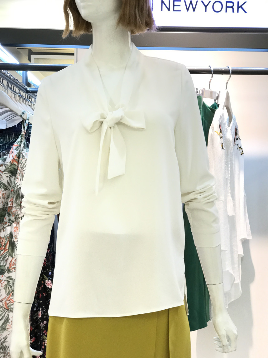 NEW FASHION LADY GIRL Blouse NEW YORK Tie Blouse