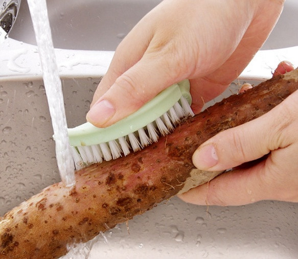 Scrubber Dish Washing Sole Fruit Washing Brush Eas