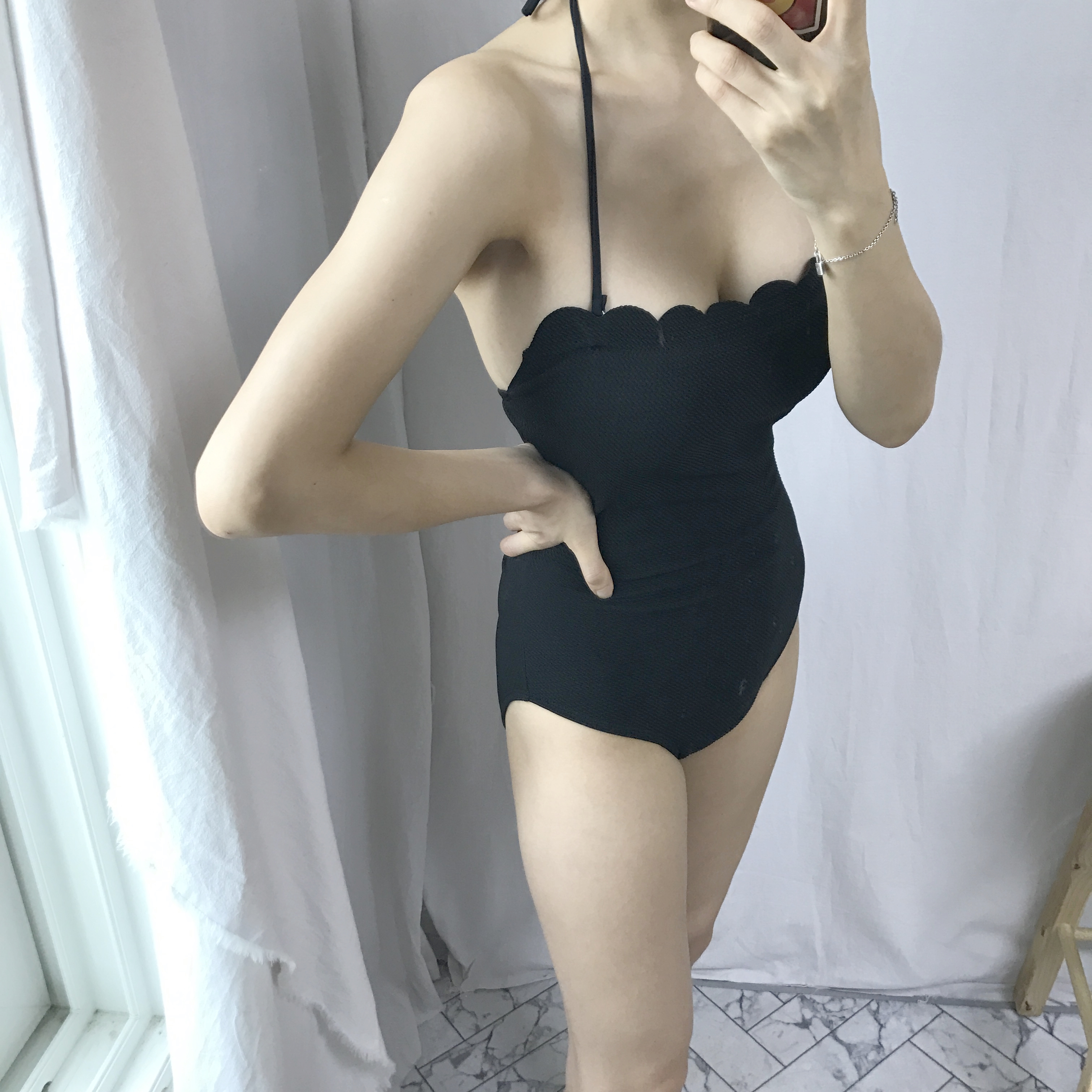 <b><p>Same day shipping cute wave Monoki 2color</p></b><b><p>即日発送 かわいい 波 モノキニ 2色 ブラック 黒以外の ホワイト、非 輸入非</p></b><br /><br /><p align='center'>