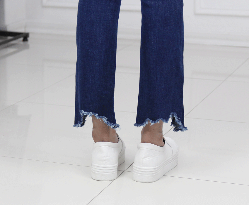 Women Jeans Pants JINCHEN span boots cut jeans hig