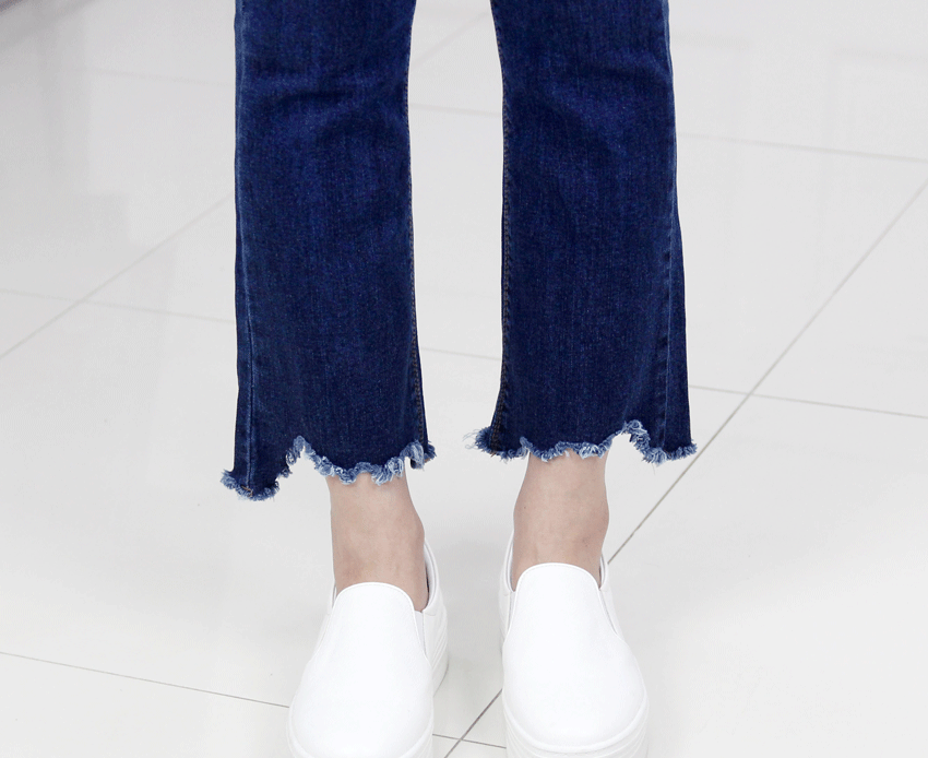 Women Jeans Pants JINCHEN span boots cut jeans hig