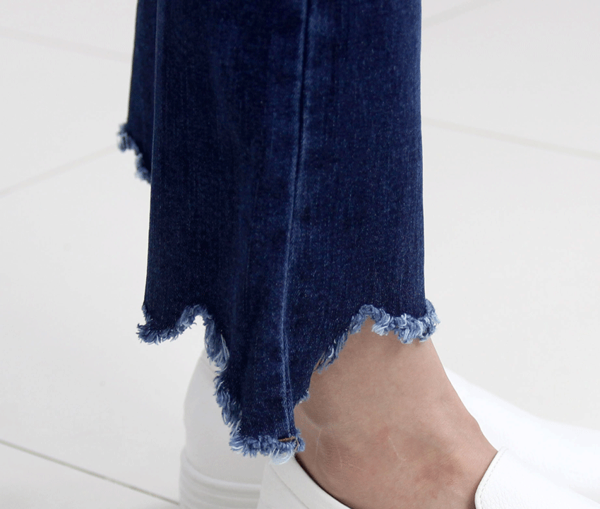Women Jeans Pants JINCHEN span boots cut jeans hig