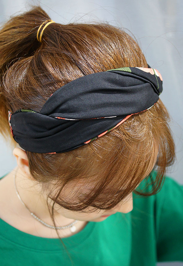 New Middle Band Vintage Flower Wire Hair Retro Sty