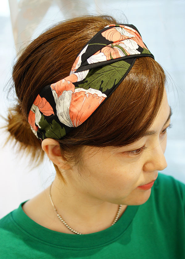 New Middle Band Vintage Flower Wire Hair Retro Sty