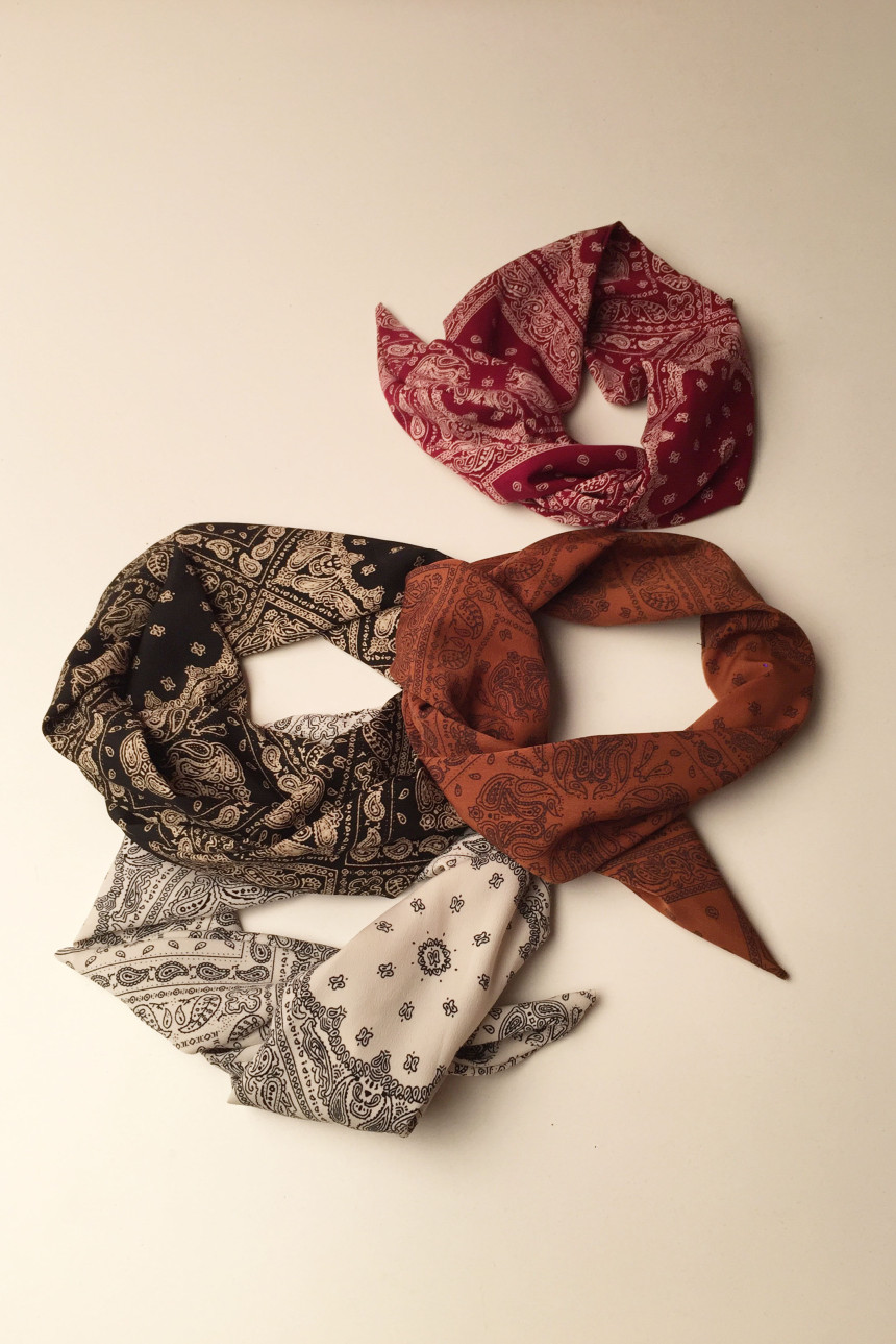 New Atom Wire Paisley Bandana Unique Styling Lovel