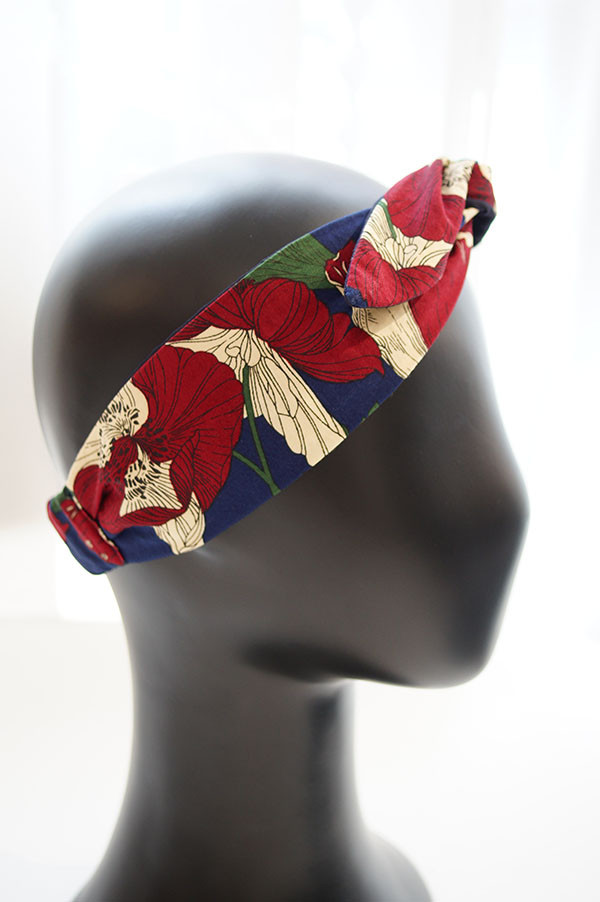 New Middle Band Vintage Flower Wire Hair Retro Sty