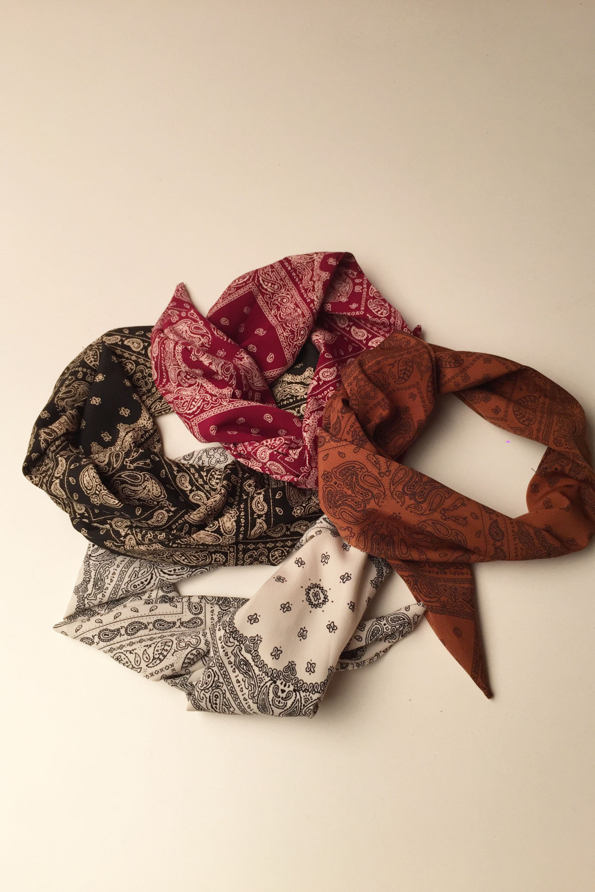New Atom Wire Paisley Bandana Unique Styling Lovel