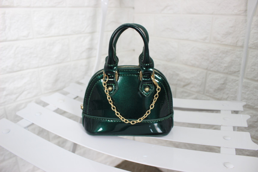New enamel mini tote chain chain cross back bag po