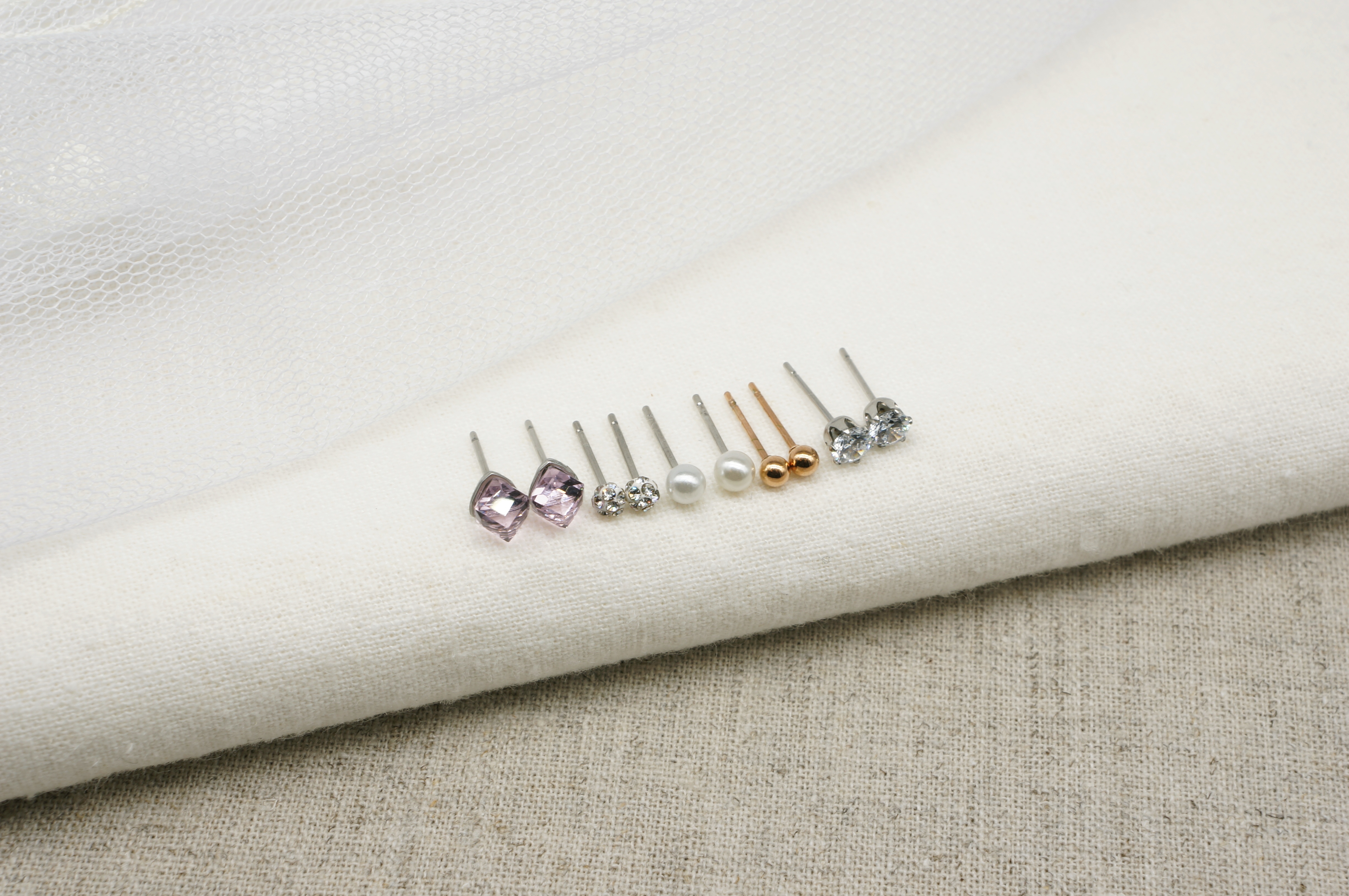 Surprise Steel Modern Daily 10 piece set earrings 