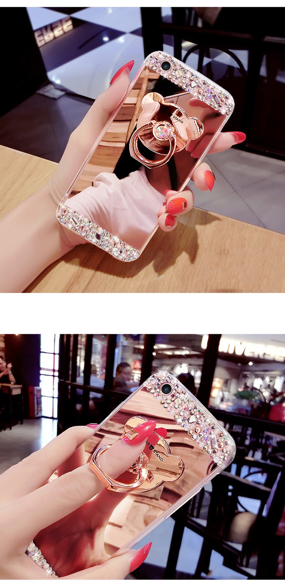 <b><p>Galaxy Note Cubic Smart Ring Mirror Case</p></b><b><p>ギャラクシーノート8キュービックスマートリングミラーケースs8、iPhone 8特異</p></b><br /><br /><p align='center'>