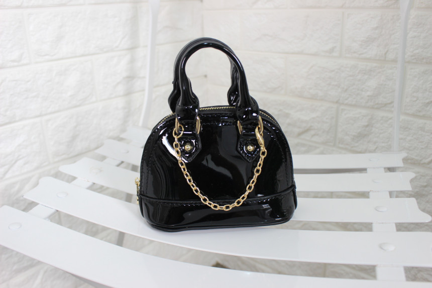 New enamel mini tote chain chain cross back bag po
