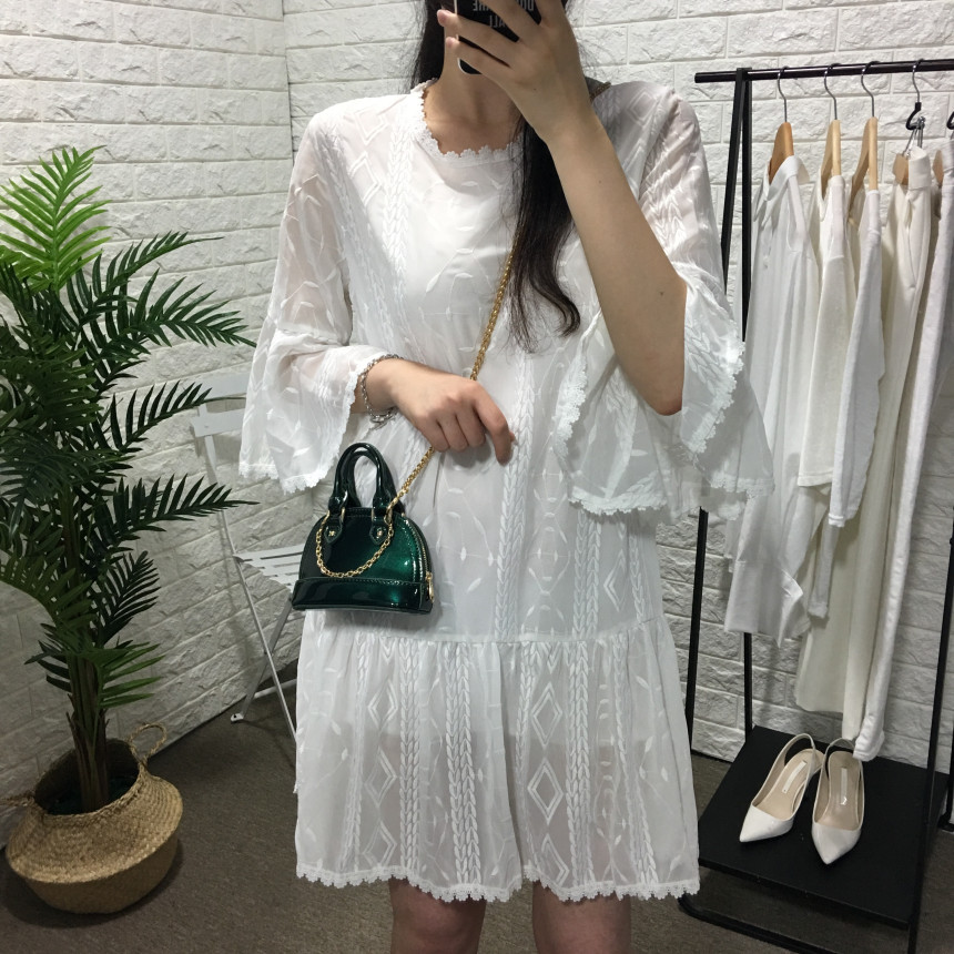 New enamel mini tote chain chain cross back bag po