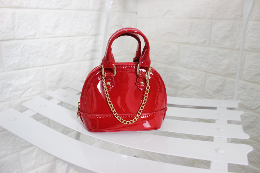 New enamel mini tote chain chain cross back bag po