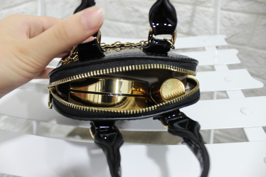 New enamel mini tote chain chain cross back bag po