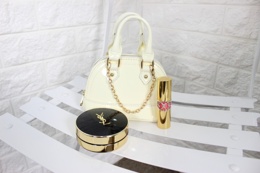 New enamel mini tote chain chain cross back bag po