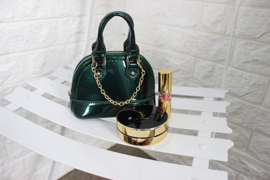 New enamel mini tote chain chain cross back bag po