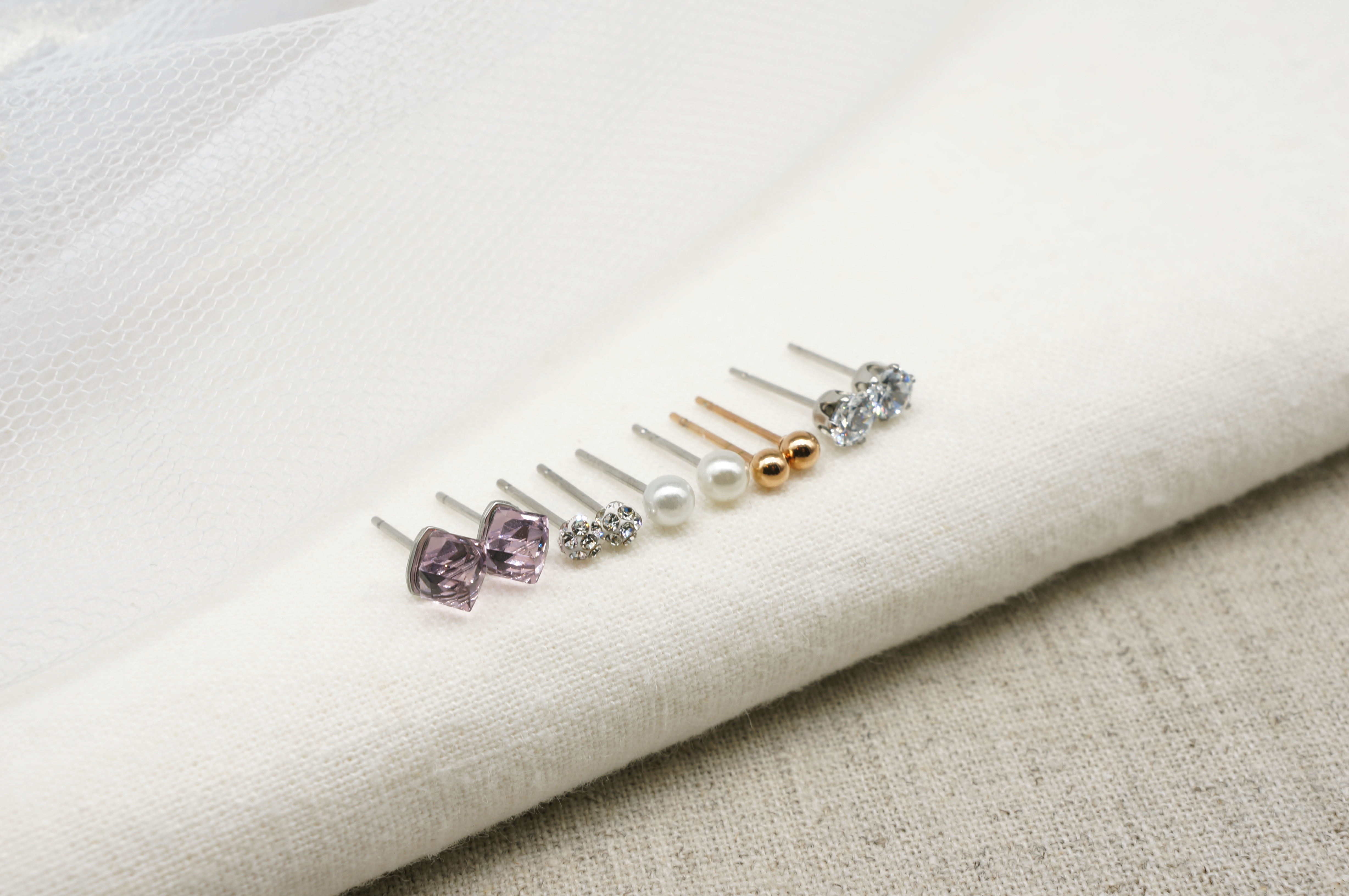 Surprise Steel Modern Daily 10 piece set earrings 