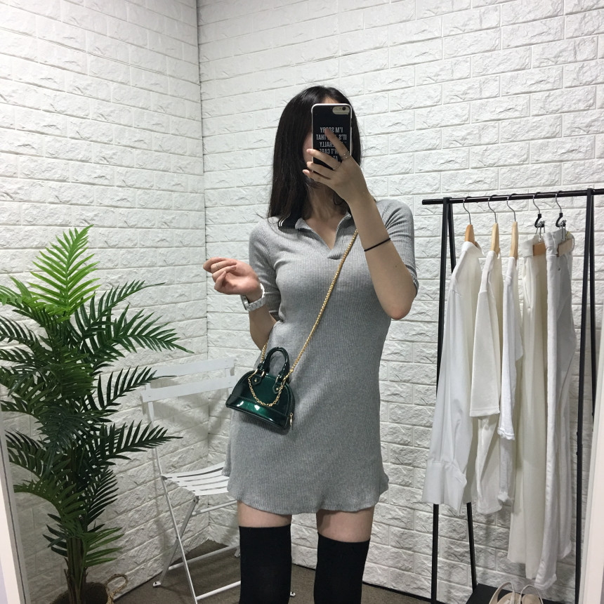 New enamel mini tote chain chain cross back bag po