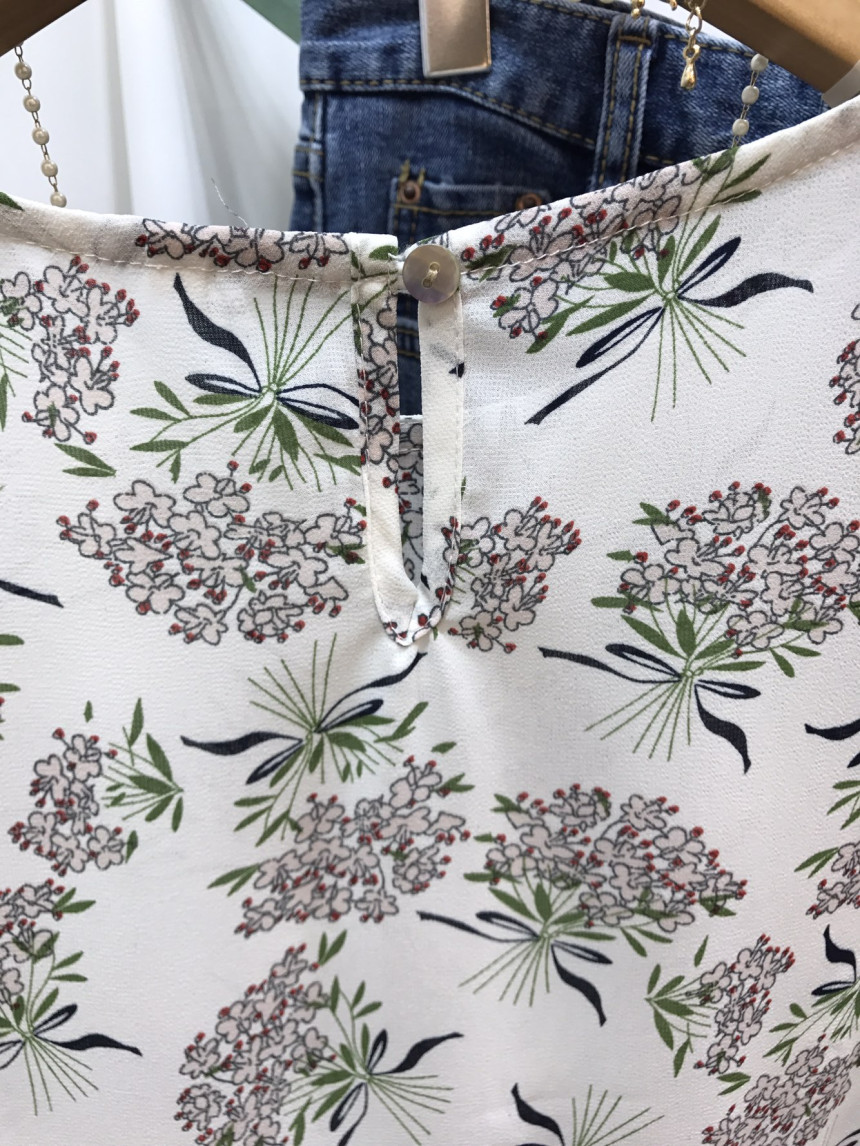 NEW FASHION LADY GIRL Blouse Surgical Flower Blous