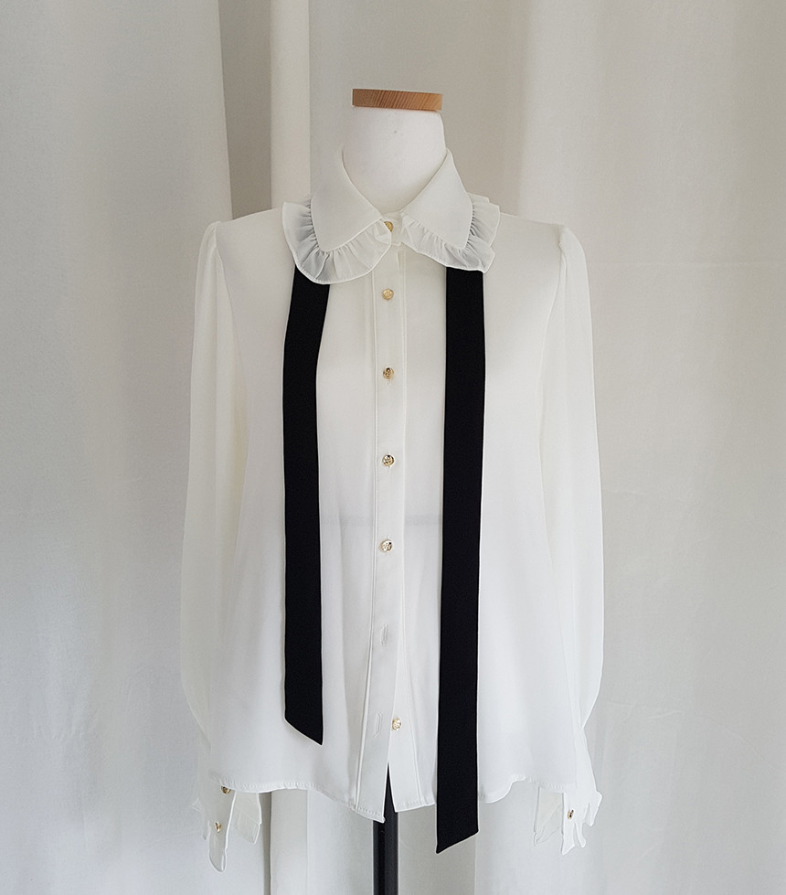NEW FASHION LADY GIRL Blouse Lucia ribbon blouse