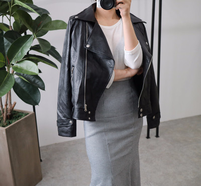 High Waist Check Mermaid Skirt 508 Romantic Style 