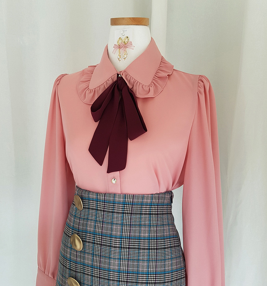 NEW FASHION LADY GIRL Blouse Lucia ribbon blouse