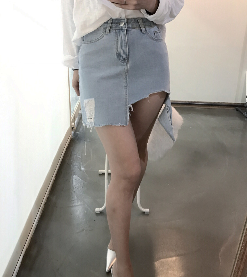Denim Skirt Uncle Joe Cheung Charm Gullish Daily L