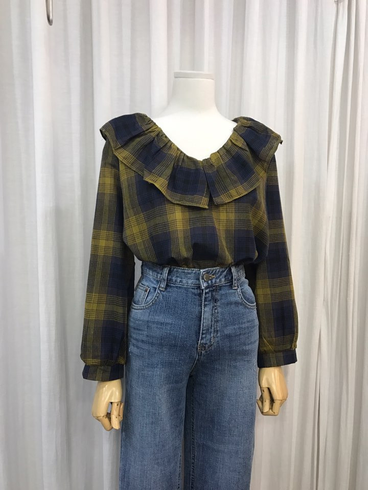 Women Blouses Laura Checked Blouse Shirts Women