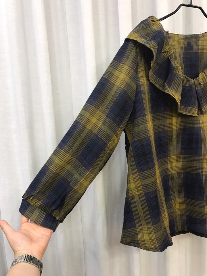 Women Blouses Laura Checked Blouse Shirts Women