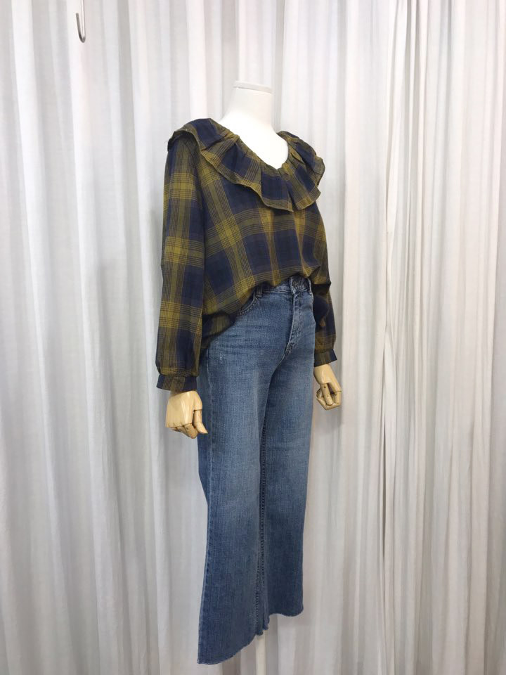 Women Blouses Laura Checked Blouse Shirts Women