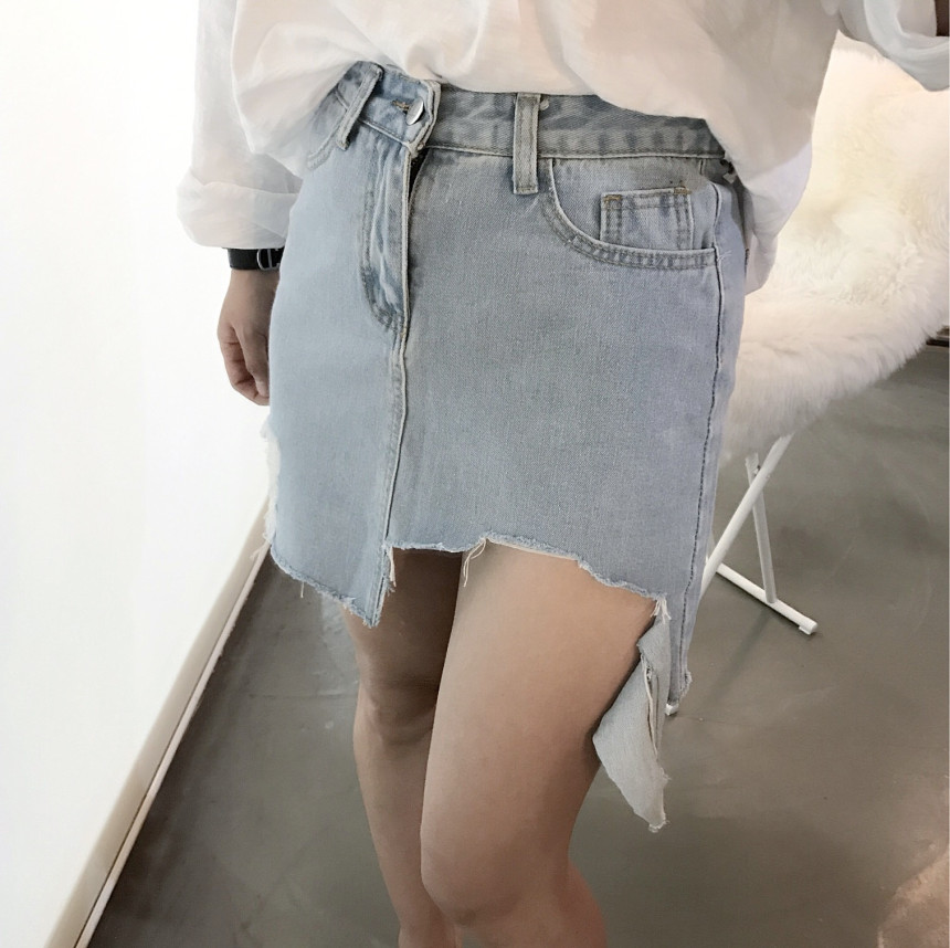 Denim Skirt Uncle Joe Cheung Charm Gullish Daily L