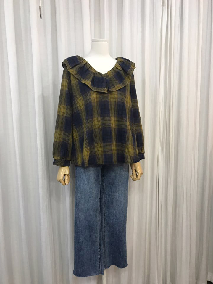 Women Blouses Laura Checked Blouse Shirts Women