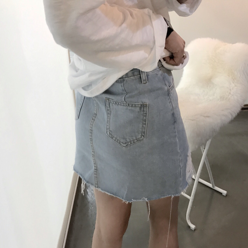 Denim Skirt Uncle Joe Cheung Charm Gullish Daily L