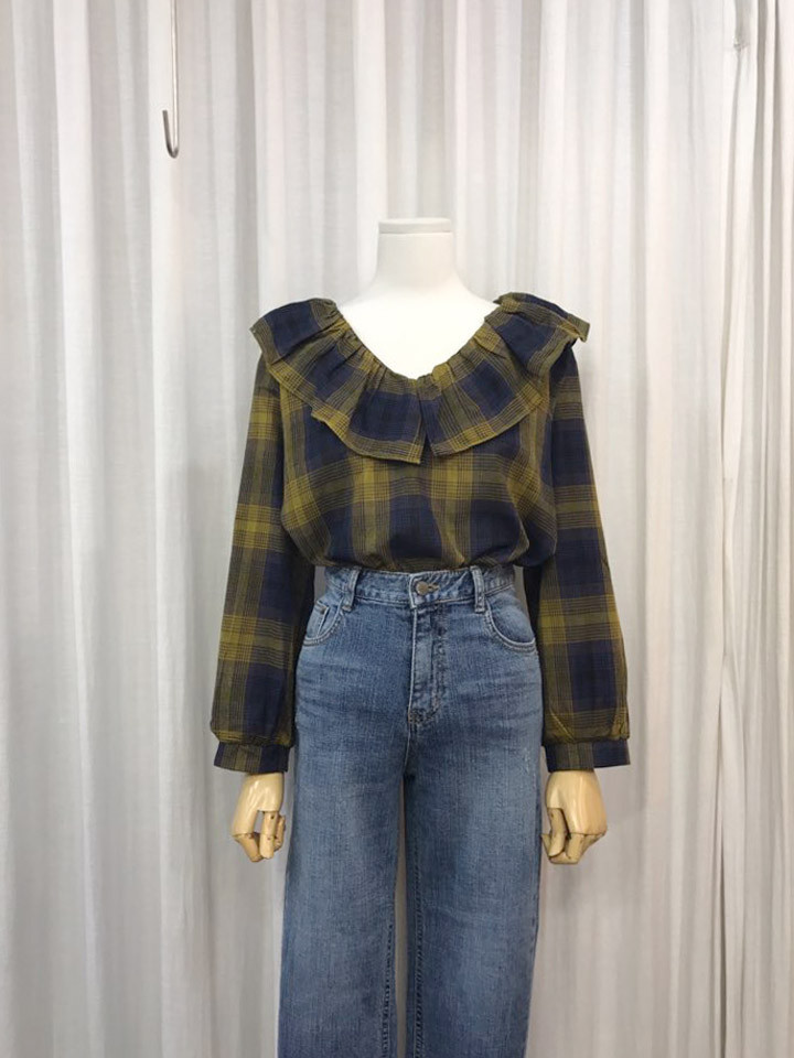 Women Blouses Laura Checked Blouse Shirts Women