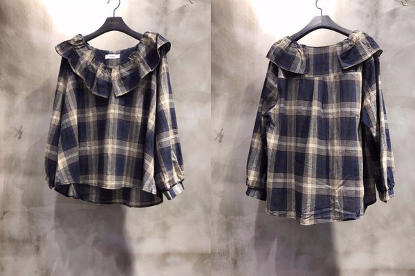 Women Blouses Laura Checked Blouse Shirts Women