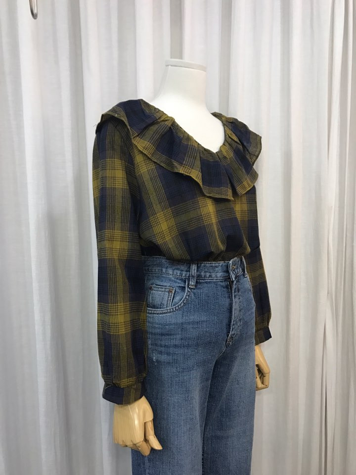 Women Blouses Laura Checked Blouse Shirts Women