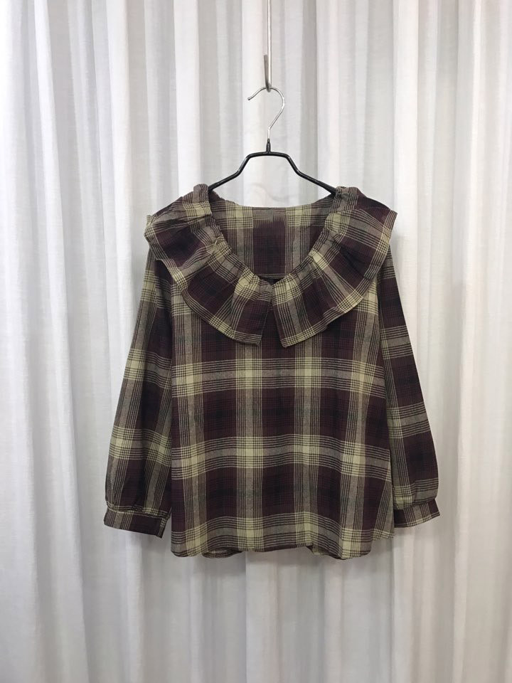 Women Blouses Laura Checked Blouse Shirts Women