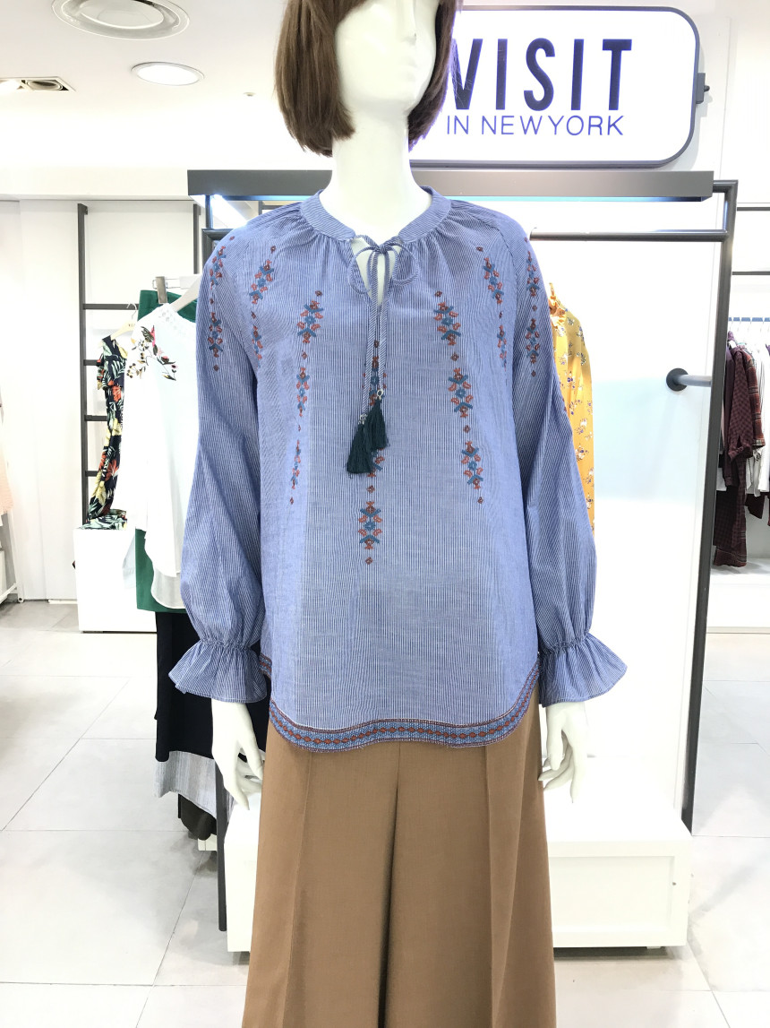NEW FASHION LADY GIRL Blouse New York embroidery b