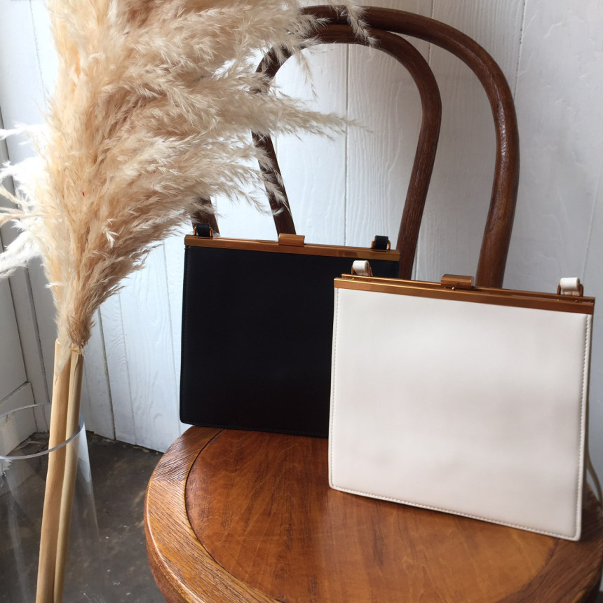 New Square gold mini bag 2color 30s female autumn 