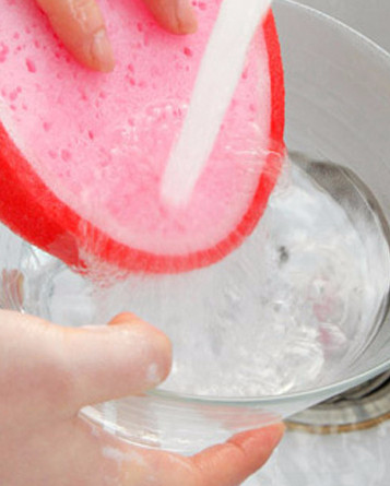 Scrubber Dish Washing Rich bubble fruit shape spon