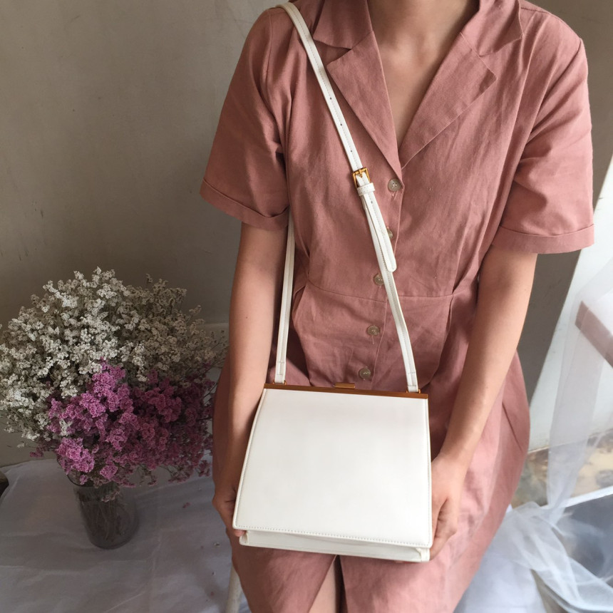 New Square gold mini bag 2color 30s female autumn 