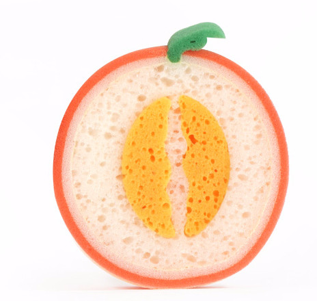 Scrubber Dish Washing Rich bubble fruit shape spon