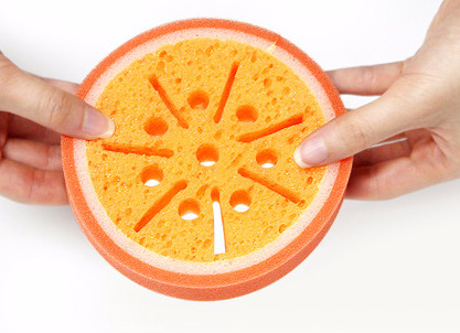 Scrubber Dish Washing Rich bubble fruit shape spon